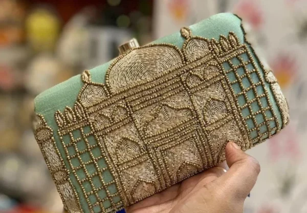 Zupppy Accessories Handcrafted Embroidered Clutches – Exquisite Party and Wedding Bags