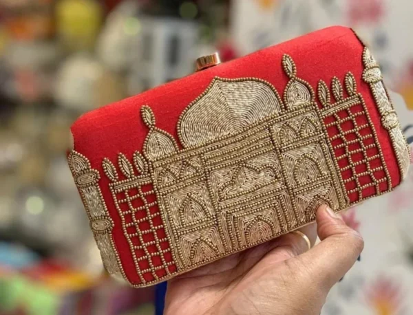 Zupppy Accessories Handcrafted Embroidered Clutches – Exquisite Party and Wedding Bags