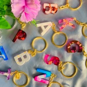 Zupppy Accessories Resin Intial Keychain