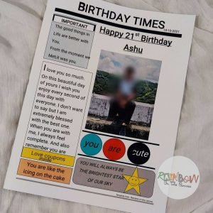 Zupppy Customized Gifts Customised with photo and funny news birthday newspaper