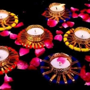 Zupppy Diyas & Candles Candle holder set of 6