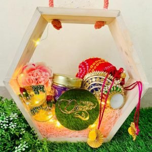 Zupppy Customized Gifts Diwali hamper hexagon basket