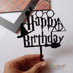 Zupppy Accessories Black Friends TV theme customised Cake Topper (why god why)