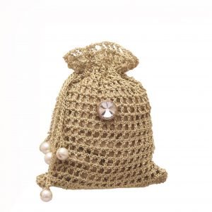 Zupppy Accessories Handcrafted fancy crochet Drawstring Pouch