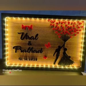 Zupppy Customized Gifts Trending Wooden Led Frames