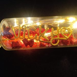 Zupppy Customized Gifts Personalize name on Glass Bottle 