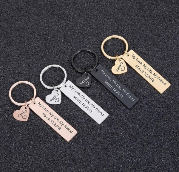 Zupppy Accessories Bar Cut Keychains