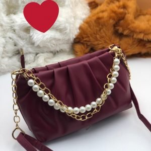 Zupppy Accessories HIGH QUALITY FRONT PEARL AND CHAIN BAGGIT BAGS