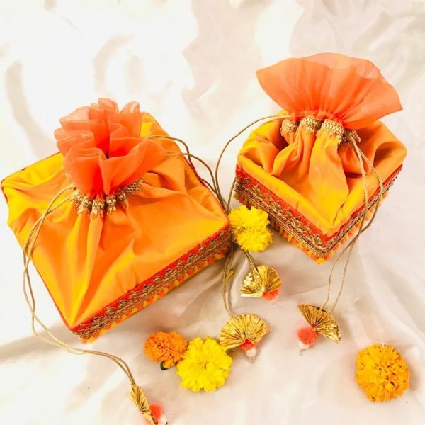 Zupppy Dry Fruits Sweet/Dryfruit boxes in beautiful raw silk fabric along with tissue on top