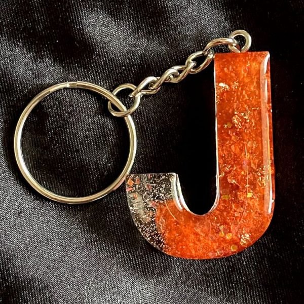 Zupppy Accessories Alphabet  Snap Hook Name Tag Resin Keychain