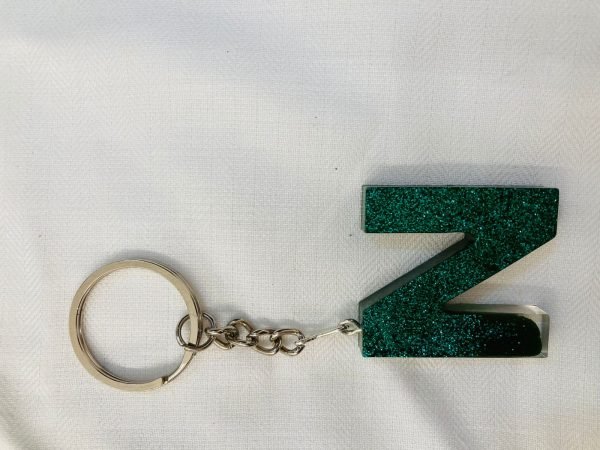 Zupppy Accessories Alphabet  Snap Hook Name Tag Resin Keychain