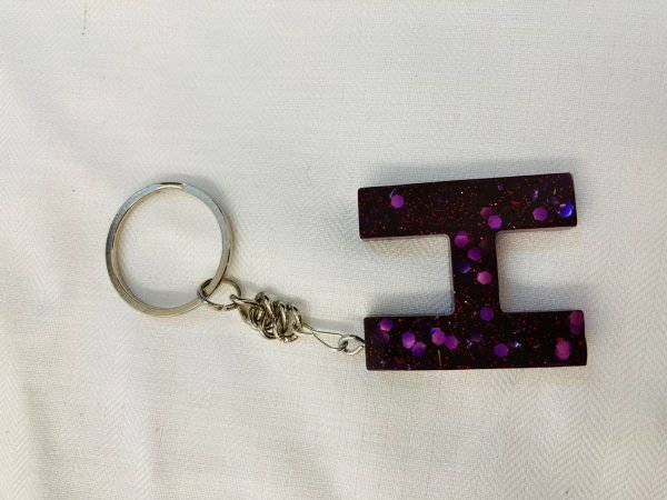 Zupppy Accessories Alphabet  Snap Hook Name Tag Resin Keychain