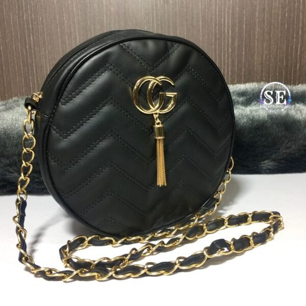 Zupppy Customized Gifts Gucci Lover Girl Fashion Shoulder Sling Bag – New Classic Chain Round Bag
