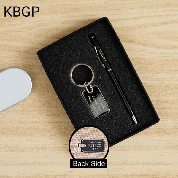 Zupppy Accessories Metal Keychain + Pen Combo