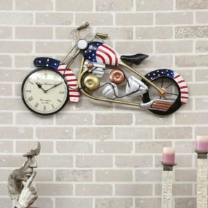 Zupppy Home Decor American Bike Clock