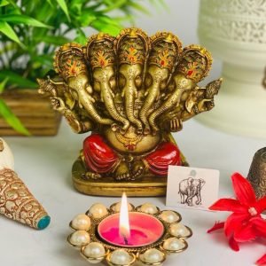 Zupppy Home Decor Panchmukhi Ganesha