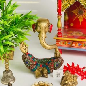 Zupppy Home Decor Brass Modern Ganesha Divine Idol