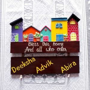 Zupppy Home Decor Name Plate