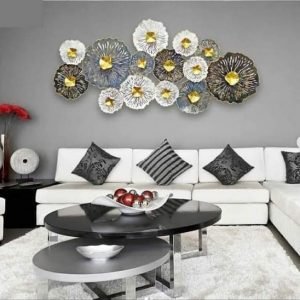 Zupppy Home Decor 3D Flower cut metal wall art for your space