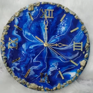 Zupppy Art & Craft Resin wall clock 8 inch diameter