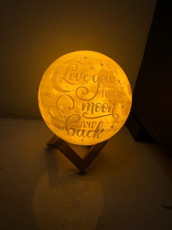 Zupppy Customized Gifts 3D Moon Lamp