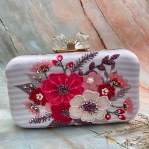 Zupppy Accessories Designer Printed Embroidery Clutch