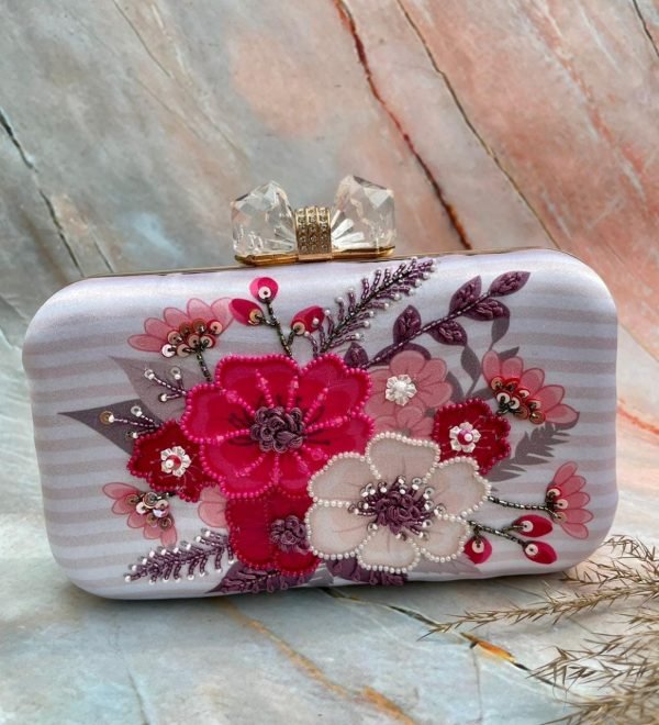 Zupppy Accessories Designer Printed Embroidery Clutch