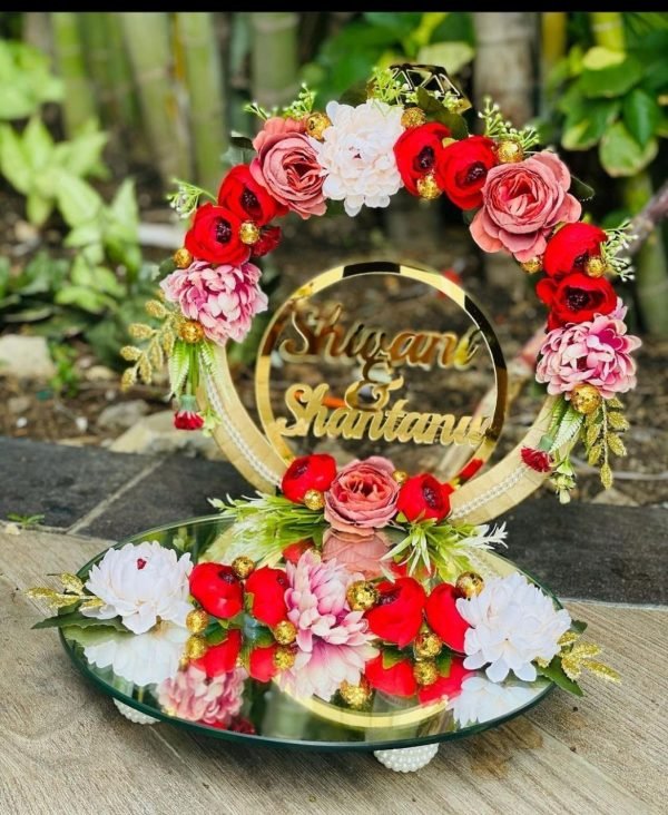 Zupppy Apparel Big Artificial Flower ring tray | zupppy