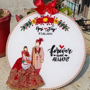 Zupppy Customized Gifts POTRAIT embroidery hoop