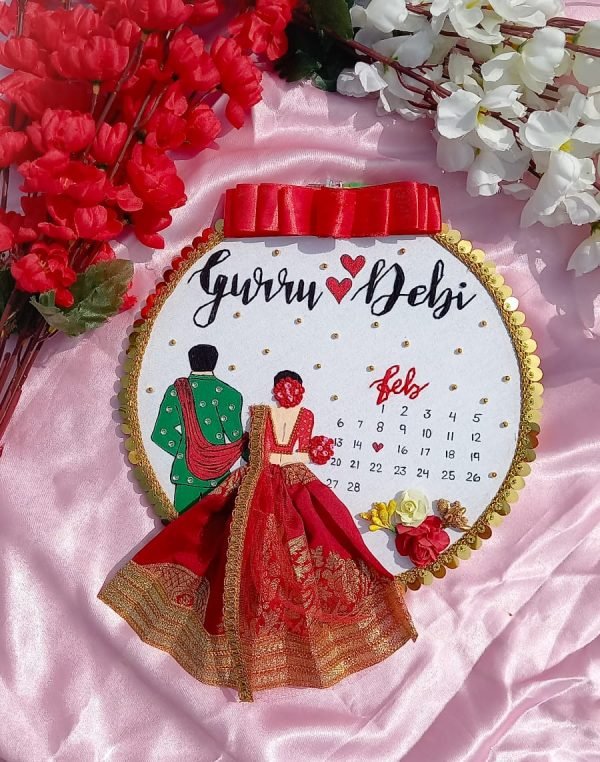 Zupppy Customized Gifts Handcrafted Embroidery wedding hoop