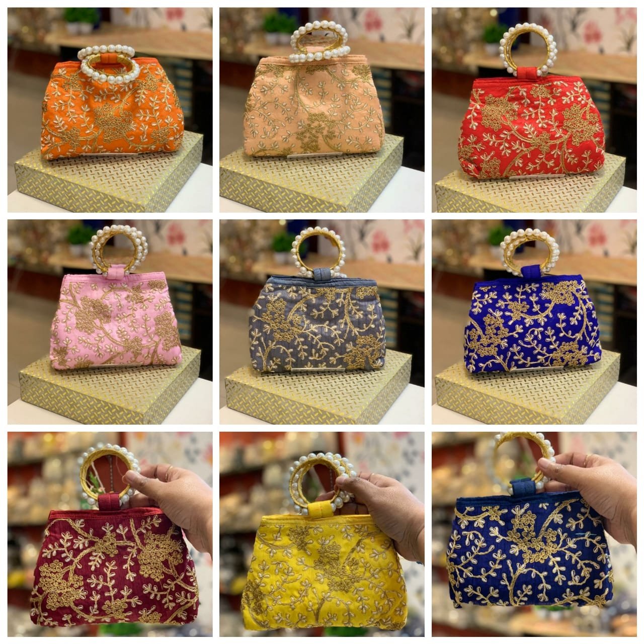 Modern Bangle Handle Potli Zupppy Accessories Modern Bangle Handle Potli