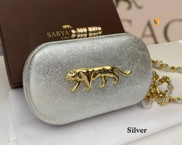 Zupppy Accessories Sabyasachi Crocodile Leather Clutch – Premium Designer Pastel Metallic Collection