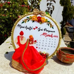 Zupppy Gifts Wedding Embroidery Hoop in India