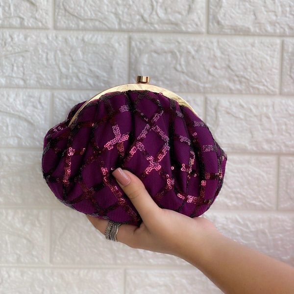 Zupppy Accessories Designer Sequin Batua Bag