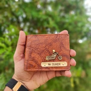 Zupppy Accessories Personalized Men’s Wallet with Name Tag and Charm | Leather Customized Name Wallet