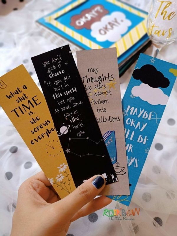 Zupppy Customized Gifts The fault in our stars bookmarks (set of 4)