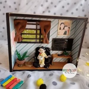 Zupppy Customized Gifts Living room customsied shadow box miniature gift for grandmother and mother