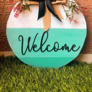 Zupppy Home Decor Wall Hanging Welcome Plate