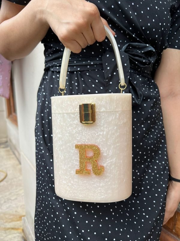 Zupppy Accessories New Acrylic Clutch In Cylinder Shape