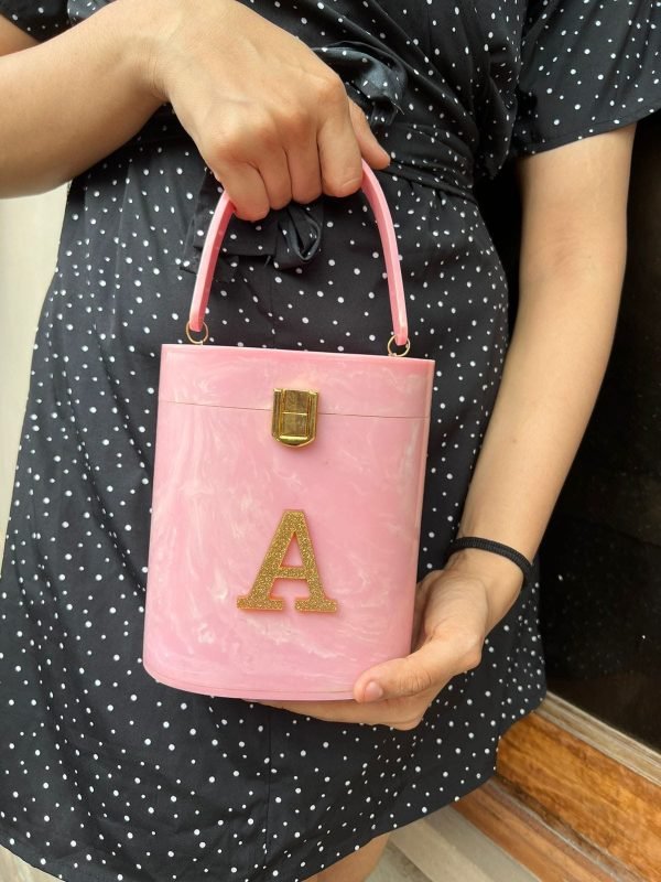 Zupppy Accessories New Acrylic Clutch In Cylinder Shape