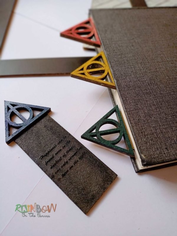 Zupppy Gifts Harry potter Deathly Hallows Bookmarks for kids and fans