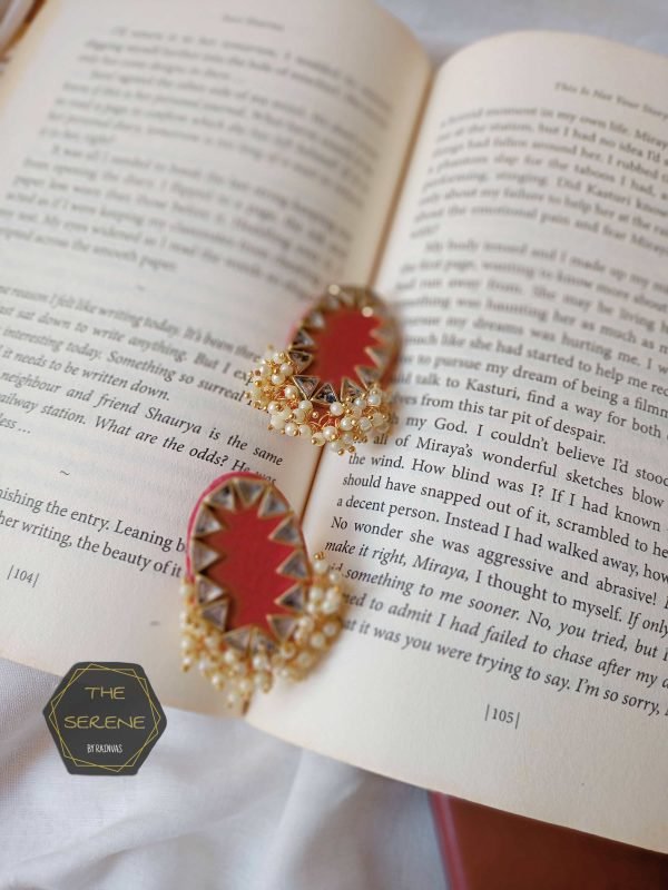Zupppy Jewellery Rainvas Red beaded tiny studs earrings