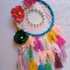 Zupppy wall hanging Unicorn floral and tassel Dreamcatcher