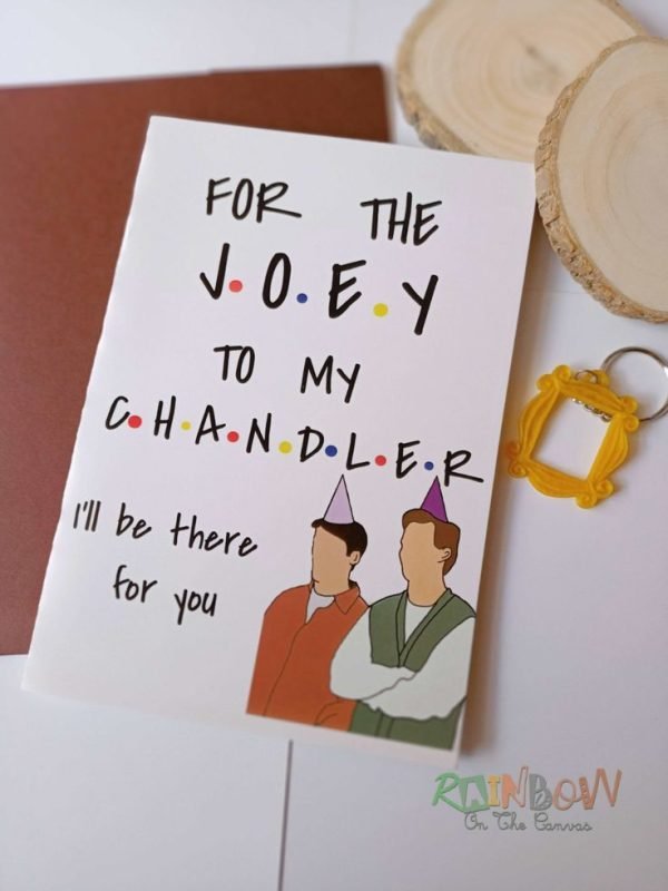 Zupppy Art & Craft For the joey to my chandler funny greeting card friends tv card