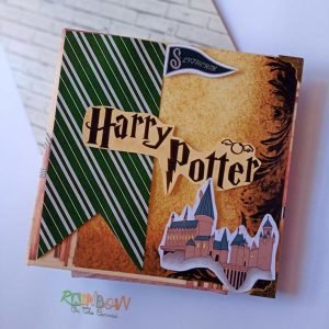 Zupppy Customized Gifts Slytherin theme personalised Harry Potter scrapbook for kids and fans