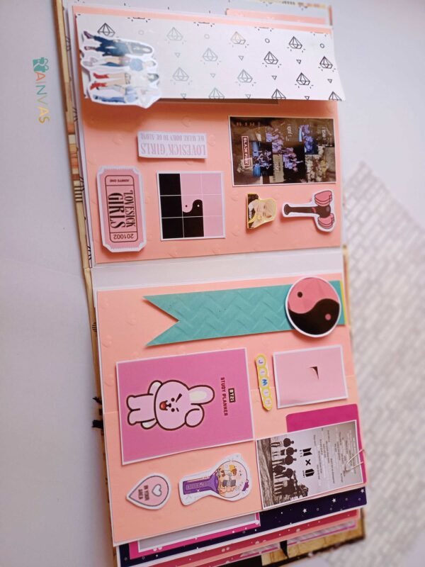Zupppy Customized Gifts Kpop BTS Blackpink personalised with photo Scrapbook for girls