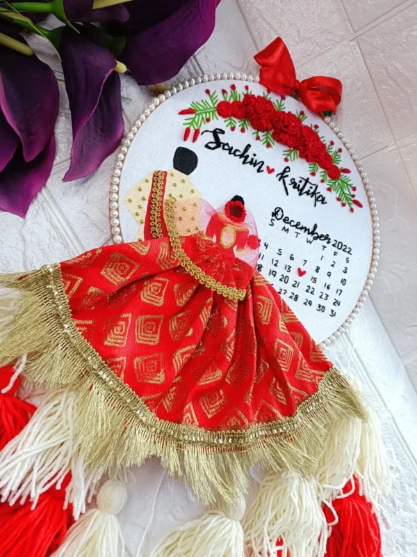 Zupppy Customized Gifts Colourful Embroidered Hoop