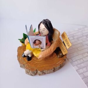 Zupppy Customized Gifts Reader girl custom miniature table top for readers | Gender customisation available