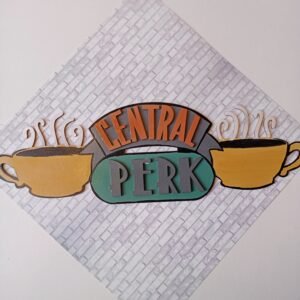Zupppy Gifts Central Perk Friends TV Wall Art in pastels