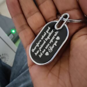 Zupppy Accessories Customize Heart Keychain